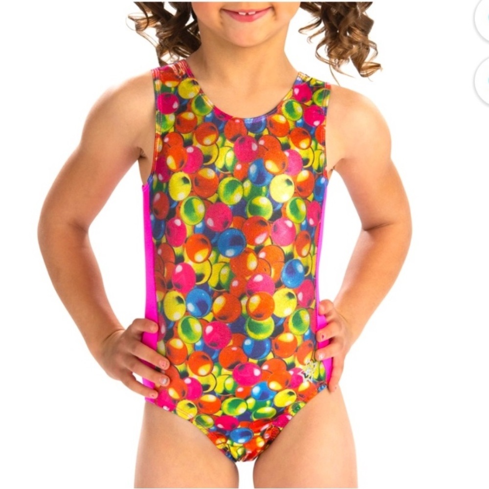 GK Stars Gumball Craze Gymnastics leotard child XS